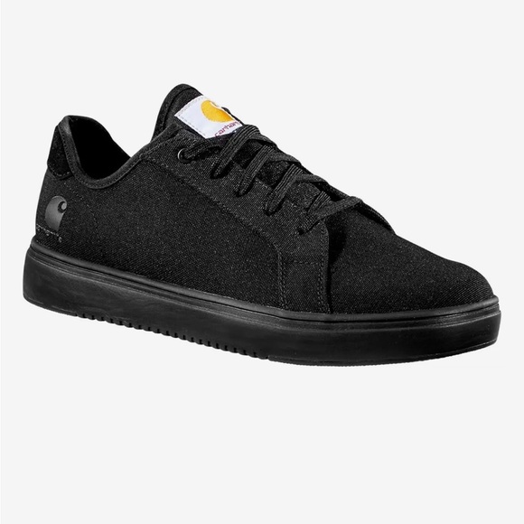Carhartt Detroit Low Nano Toe work Shoe Sneaker Men’s Sz 8 Black Canvas new - Picture 1 of 13